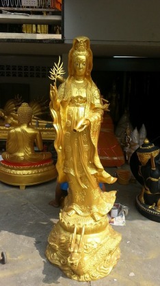จำหน่ายรูปปั้นเจ้าเเม่กวนอิม - โรงหล่อพระพุทธรูปทองเหลือง - ธนรุ่งเรือง